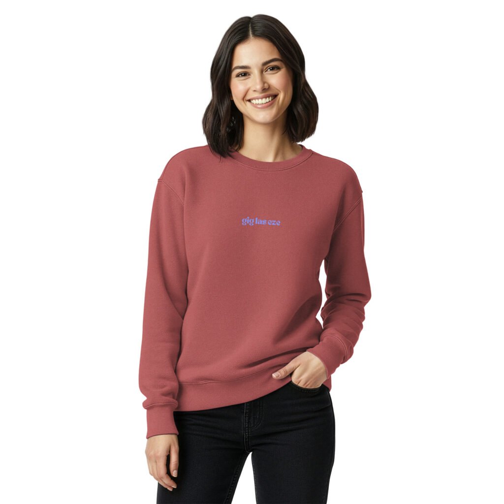 Garment-dyed sweatshirt