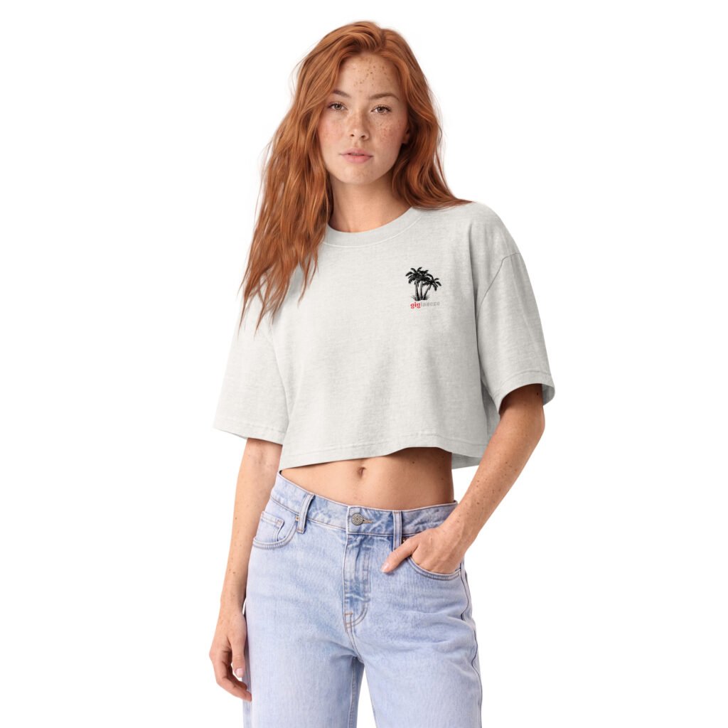 Garment dye cropped classic tee