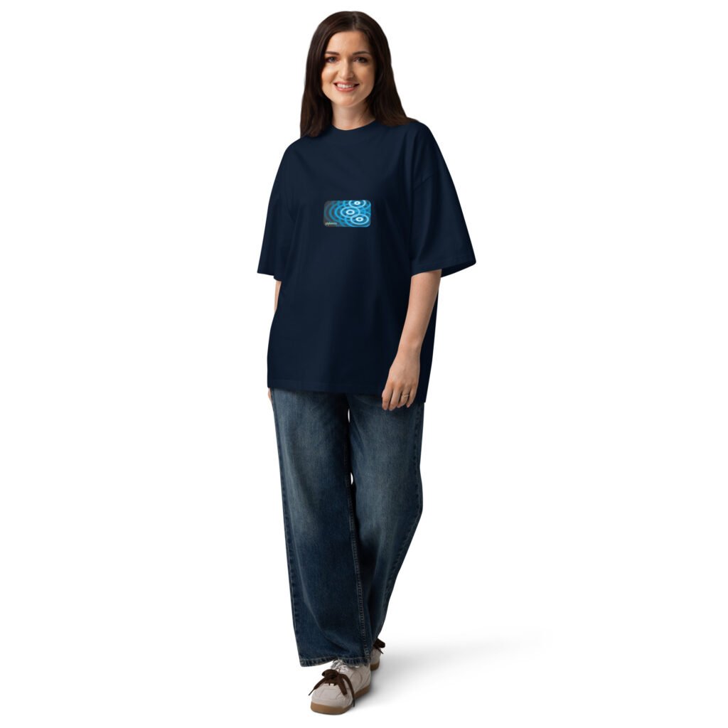 Organic oversized high neck t-shirt
