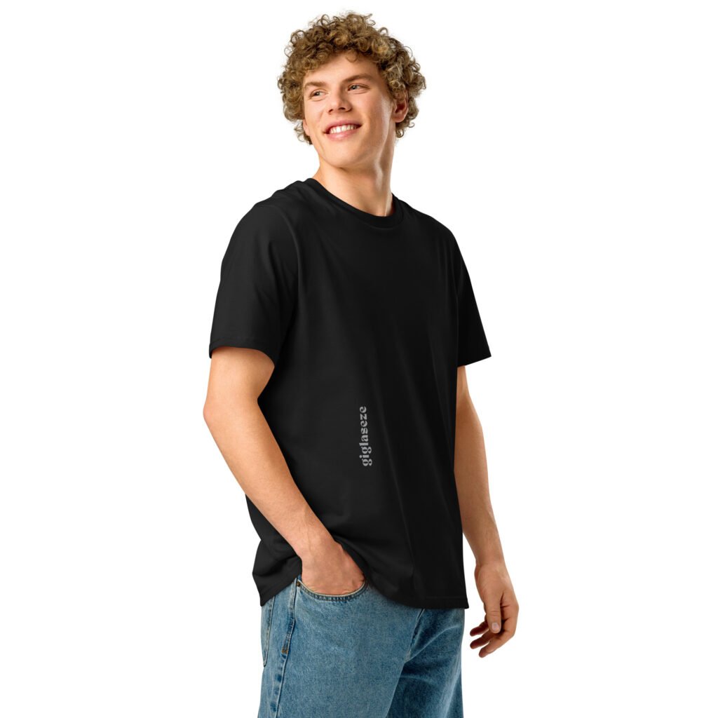 Organic ribbed neck t-shirt