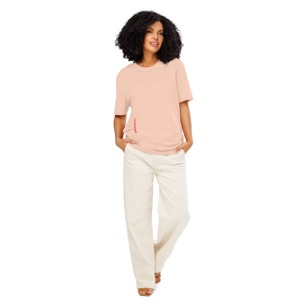 Organic ribbed neck t-shirt