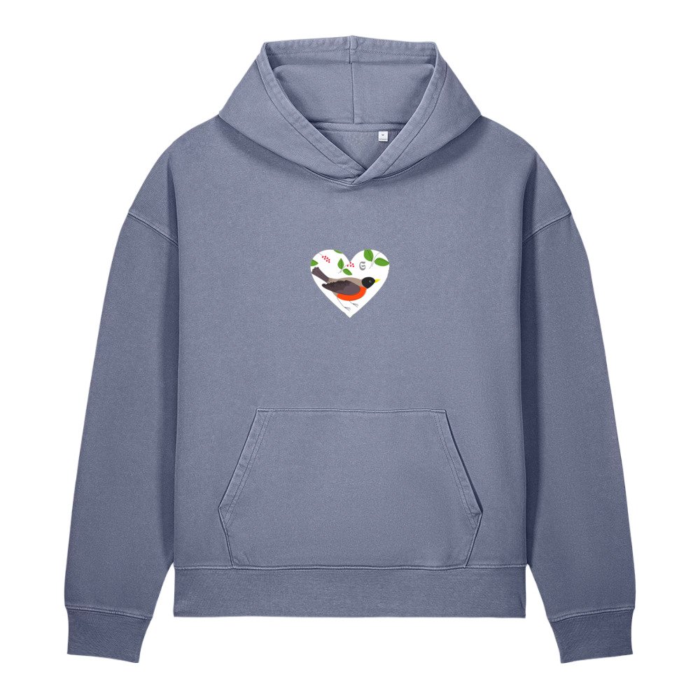 Garment-dyed vintage hoodie