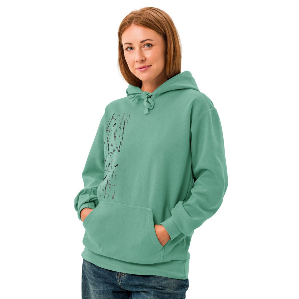 Garment-dyed hoodie