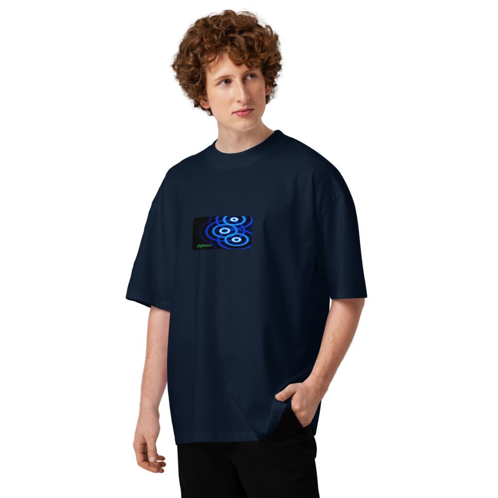 Organic oversized high neck t-shirt